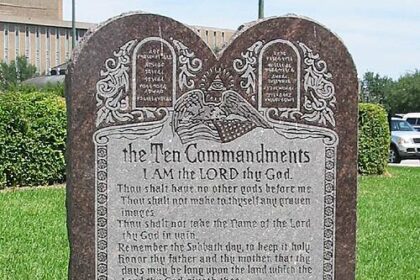 Ten Commandments monument at the Texas State Capitol in Austin