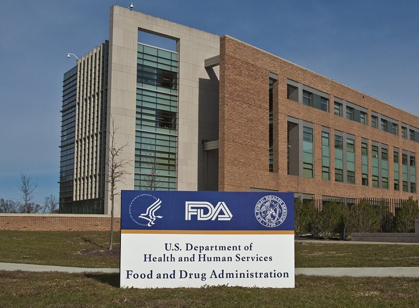U.S. Food and Drug Administration campus entrance sign