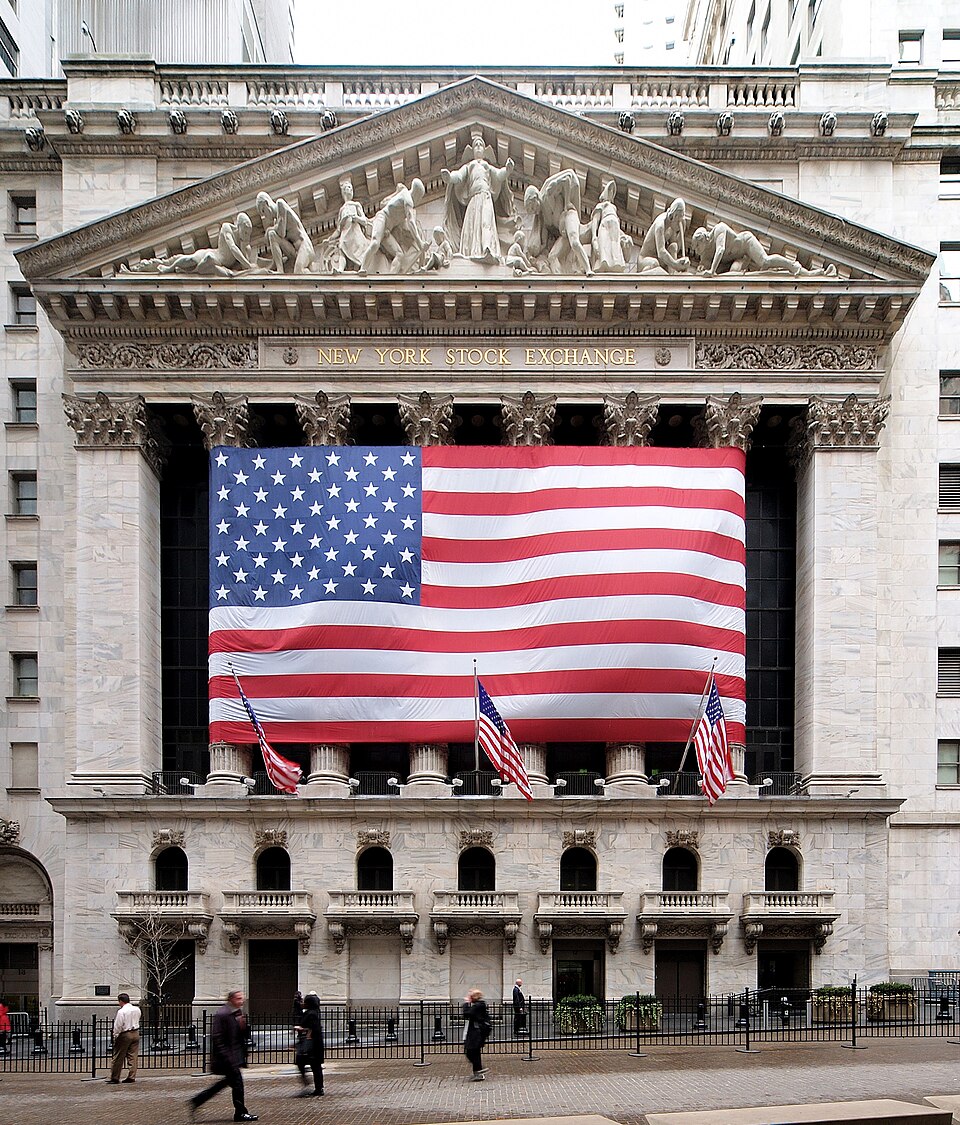 The New York Stock Exchange building in New York City