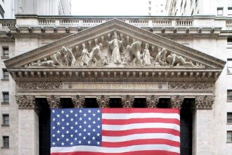New York Stock Exchange building on Wall Street