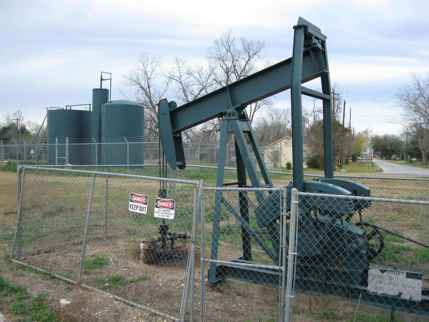 Oil pumpjack on mineral acreage