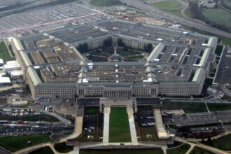 The Pentagon headquarters of the United States Department of Defense in Arlington Virginia