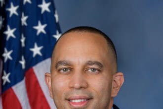 Official portrait of House Democratic Leader Hakeem Jeffries