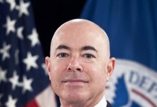 Official portrait of DHS Secretary Alejandro Mayorkas