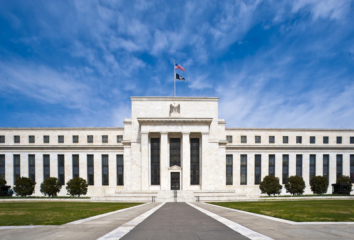 Exterior facade of the Marriner S. Eccles Federal Reserve Board Building in Washington, D.C.