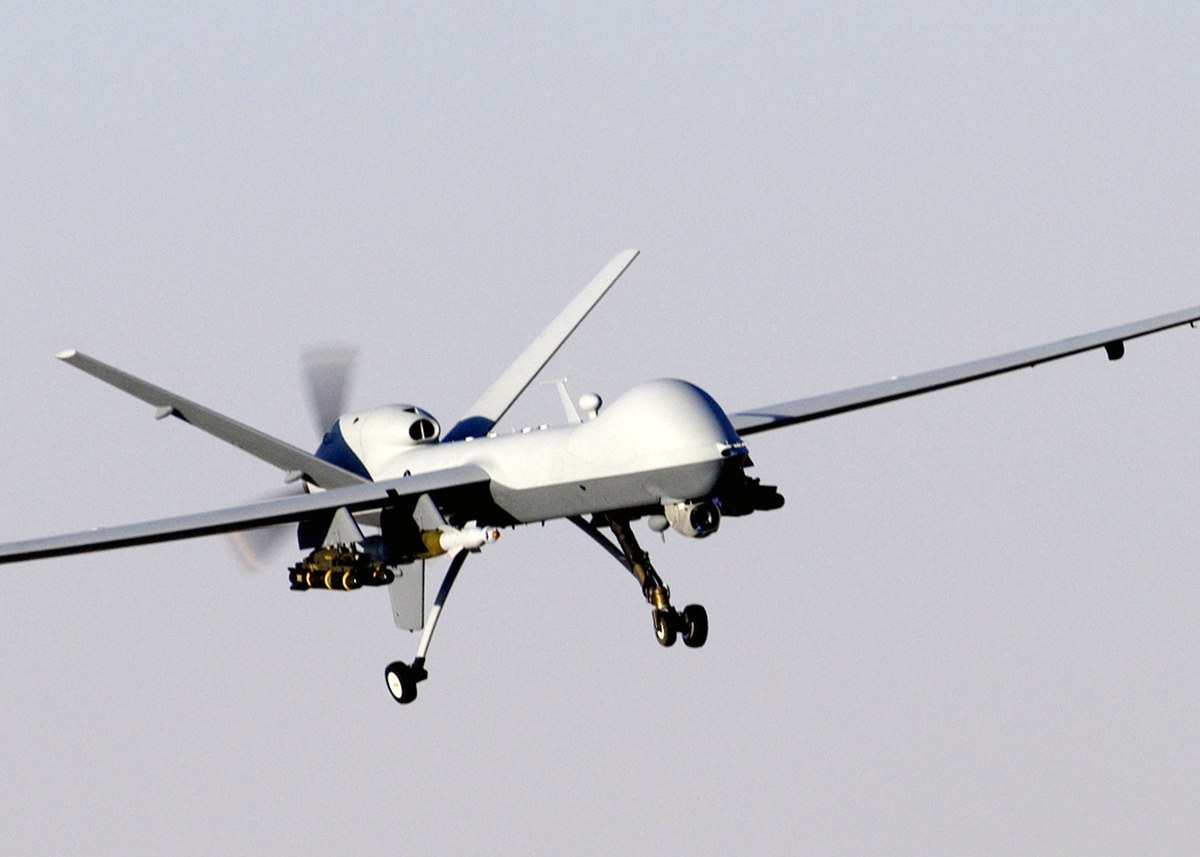 An MQ-9 Reaper unmanned aerial vehicle in flight