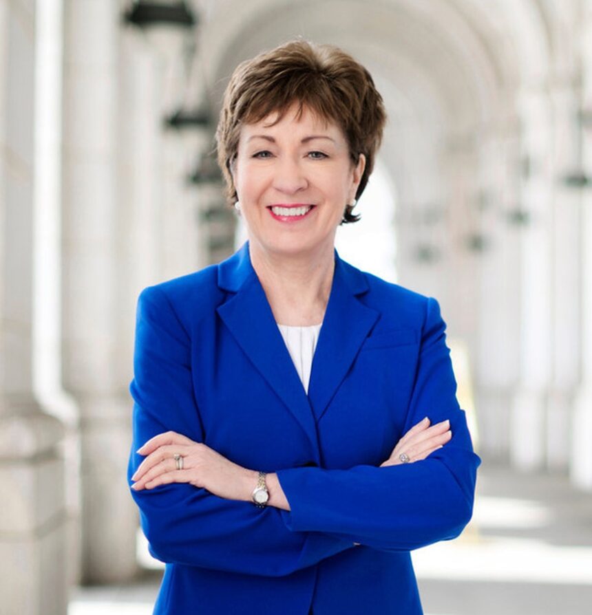 Senator Susan Collins official Senate portrait
