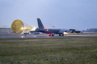 U.S. Air Force B-52 Stratofortress bomber at RAF Fairford England