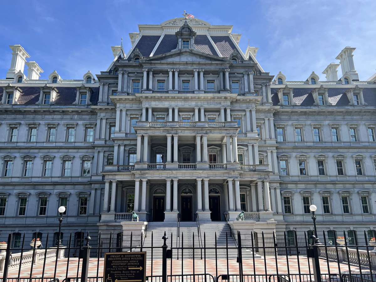 Exterior of the Eisenhower Executive Office Building adjacent to the White House