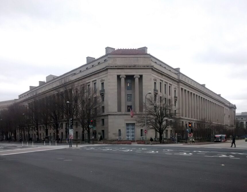 Robert F. Kennedy Department of Justice building in Washington D.C.
